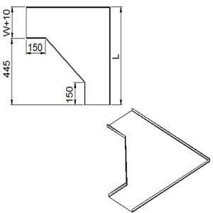  Nắp chuyển góc 90 độ (N1E-01 Type)
