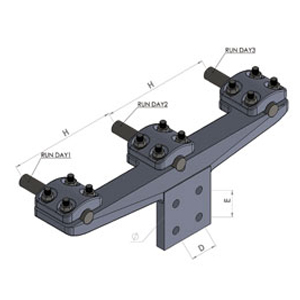 Đầu nối dây vuông góc bắt 3 dây và cực thiết bị 4 lỗ nắp liền