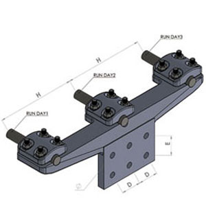Đầu nối dây vuông góc bắt 3 dây và cực thiết bị 6 lỗ nắp liền
