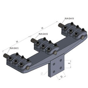 Đầu nối dây vuông góc bắt 3 dây và cực thiết bị 4 lỗ nắp rời