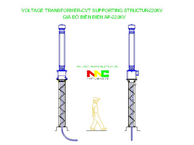 Trụ đỡ biến điện áp