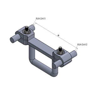 Kẹp tiếp địa di động bắt 2 dây