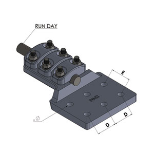 Đầu nối dây phẳng bắt 1 dây và cực thiết bị 6 lỗ 3 nắp