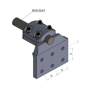 Đầu nối dây vuông góc bắt 1 dây và cực thiết bị 6 lỗ nắp liền