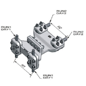 Đầu nối dây rẽ nhánh bắt 2 dây ra 2 dây vuông góc