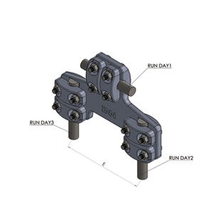 Đầu nối dây bắt 1 dây chính và 2 dây rẽ nhánh nắp rời