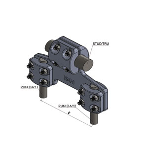 Đầu nối dây bắt cực thiết bị hình trụ và 2 dây rẽ nhánh nắp liền