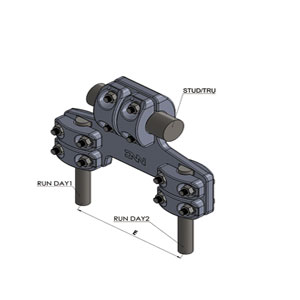 Đầu nối dây bắt cực thiết bị hình trụ và 2 dây rẽ nhánh nắp rời