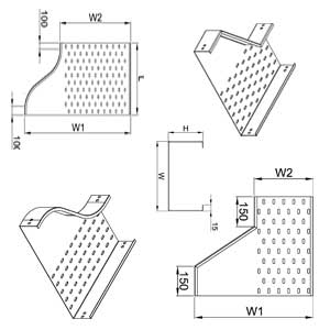 Máng nối giảm phải (M1R-0X Type)